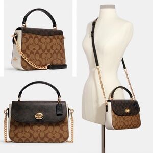 COACH Marlie‎ Top Handle Satchel In Signature Canvas
